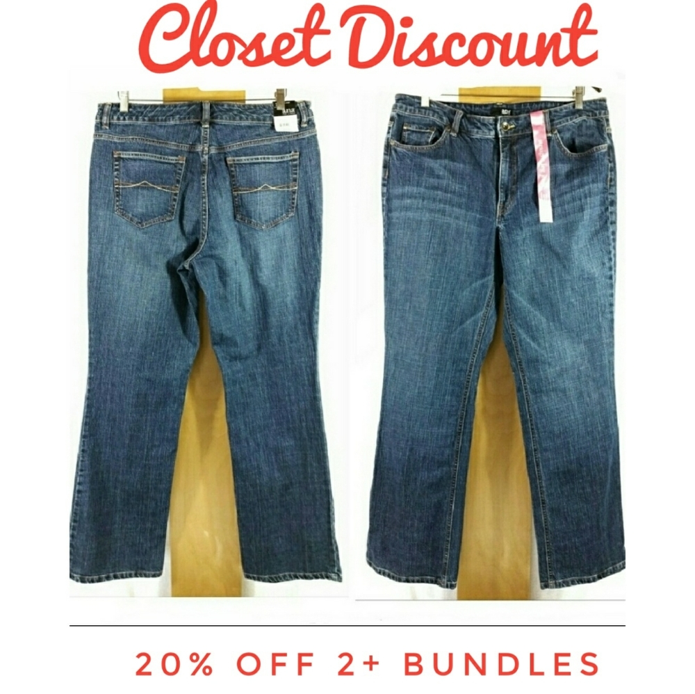 A.N.A. 16 Straight Leg Narrow Denim Jean (B)
